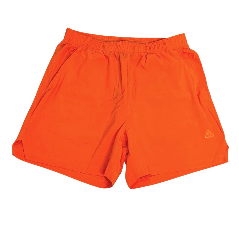 Haimont Mens Neon Orange Athletic Running Shorts Size Small 5 Inch Inseam